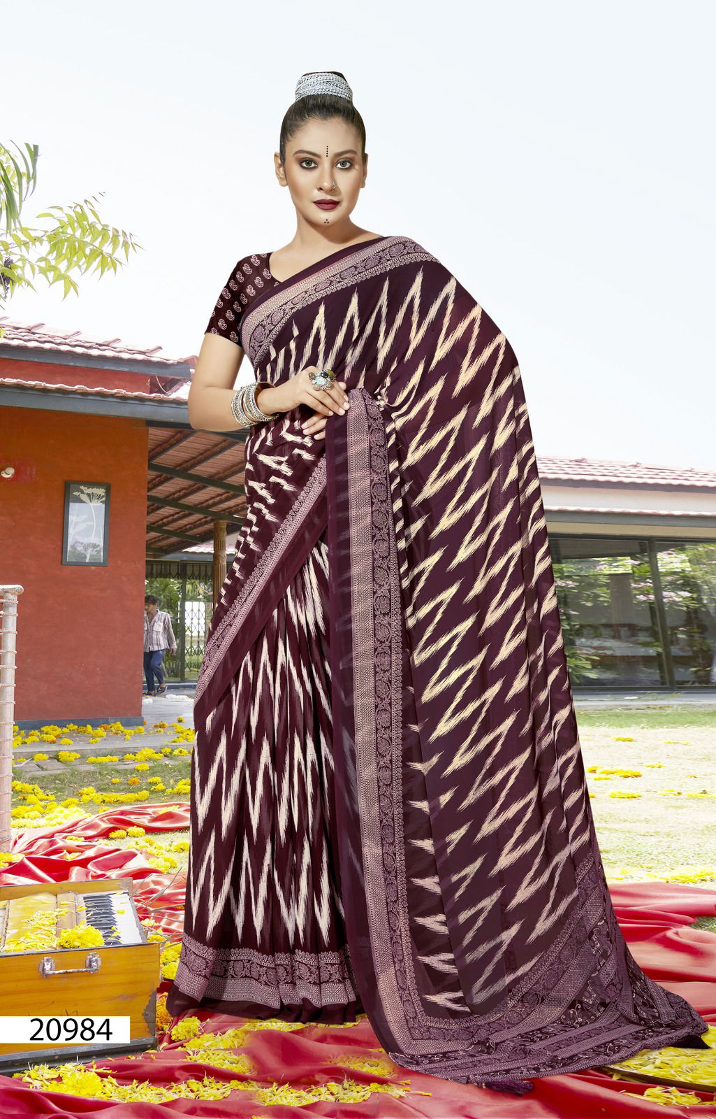 Guleri Vol 2 By Vallabhi Printed Designer Georgette Sarees Wholesale Market In Surat